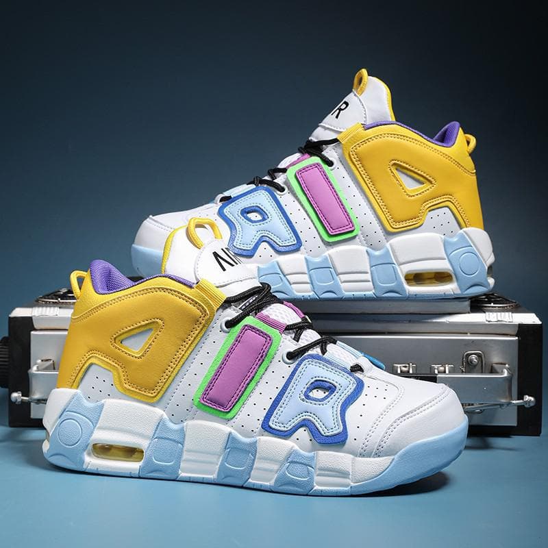 Pippen Big Basketball Shoes Panda High Top Men And Women Cushion Youth Sports