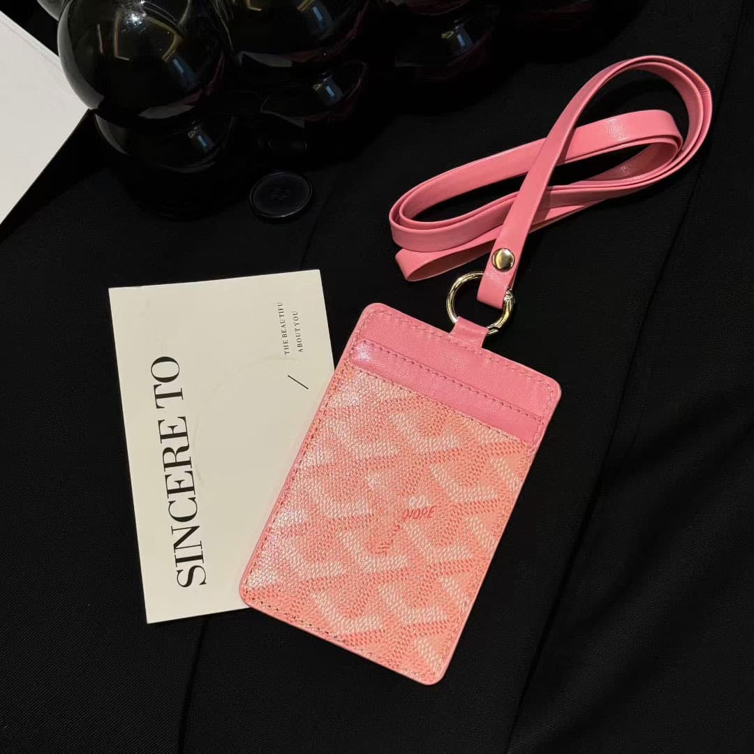 Porte-cartes d'étudiant avec cordon pour le cou et les repas de travail Dog Tooth