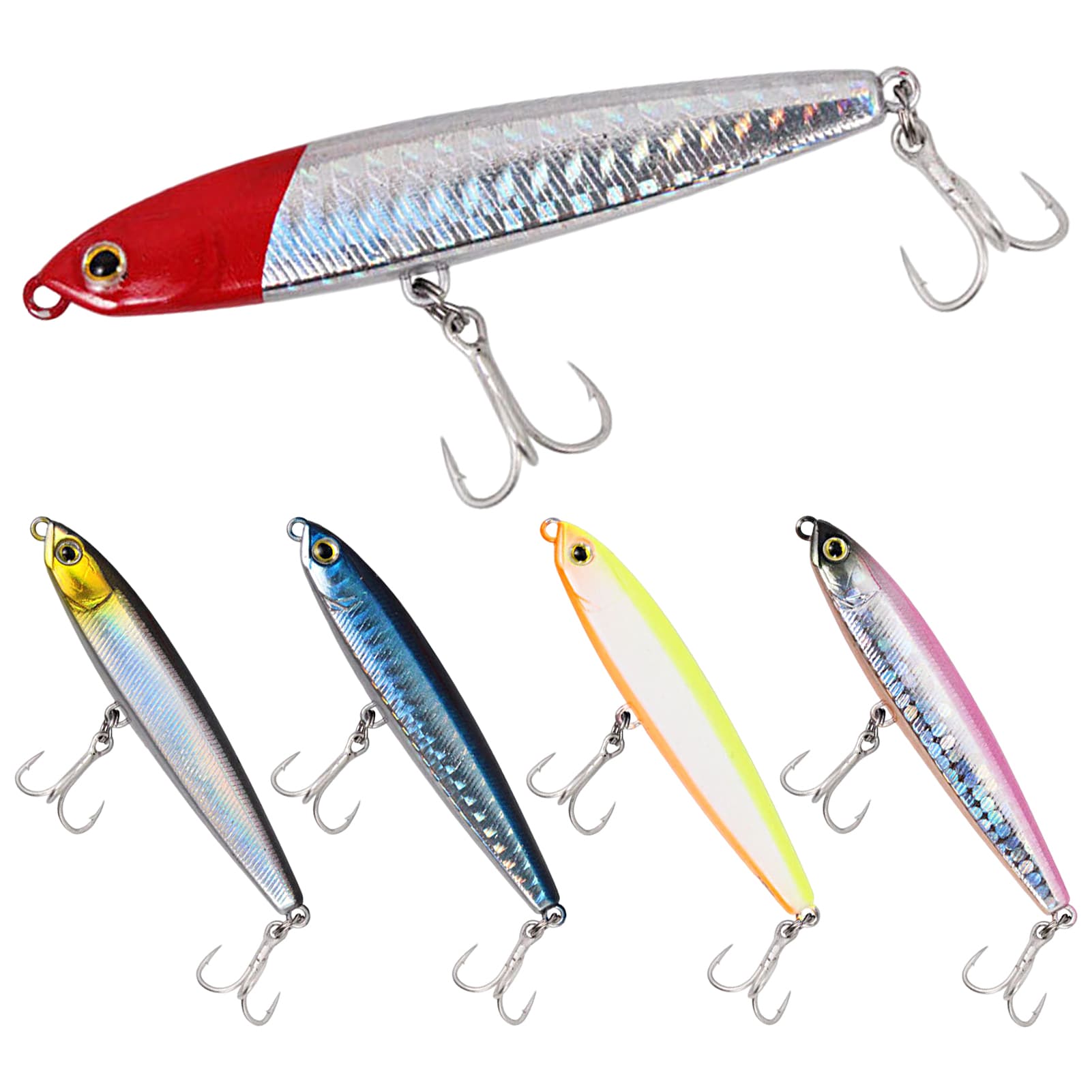 Kaou01 10-24g Lure Bait Realistic Simulation 3D Fisheye Treble Hook Long Casting Multi-Swim Layer Fishing Lure Fishing Supplies