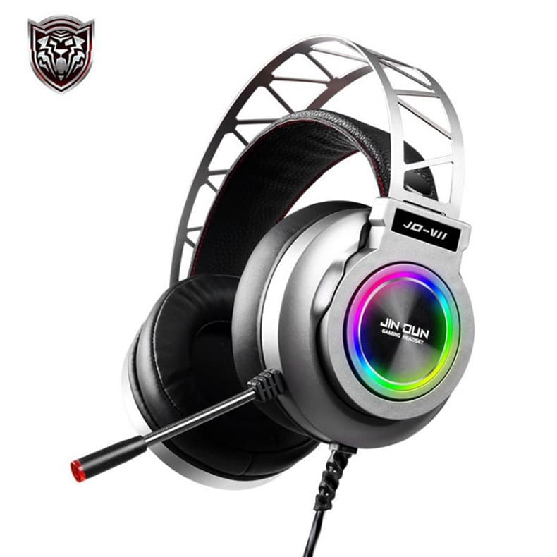 Colorful Glow Computer with Wired Headphones USB71 Internet Cafe Chicken Eating Esports Game RGB Streaming