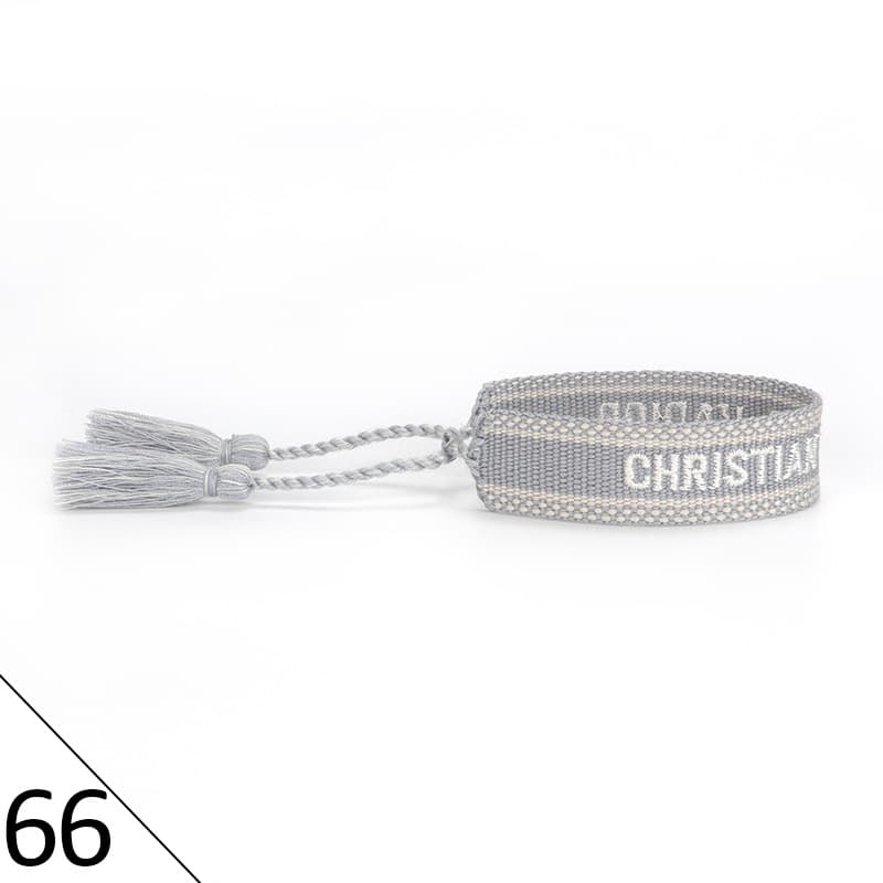 Bracelet unisexe tendance avec lettres tressées