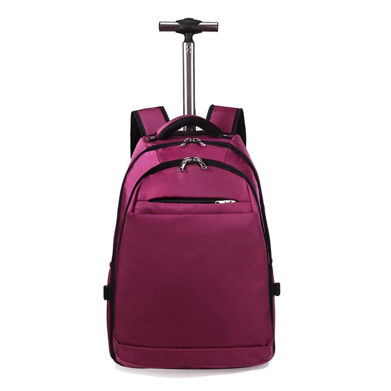 Solid Color Oxford Cloth Carry-on Travel Bag Trolley Case 20inch Business Laptop Backpack Suitcase