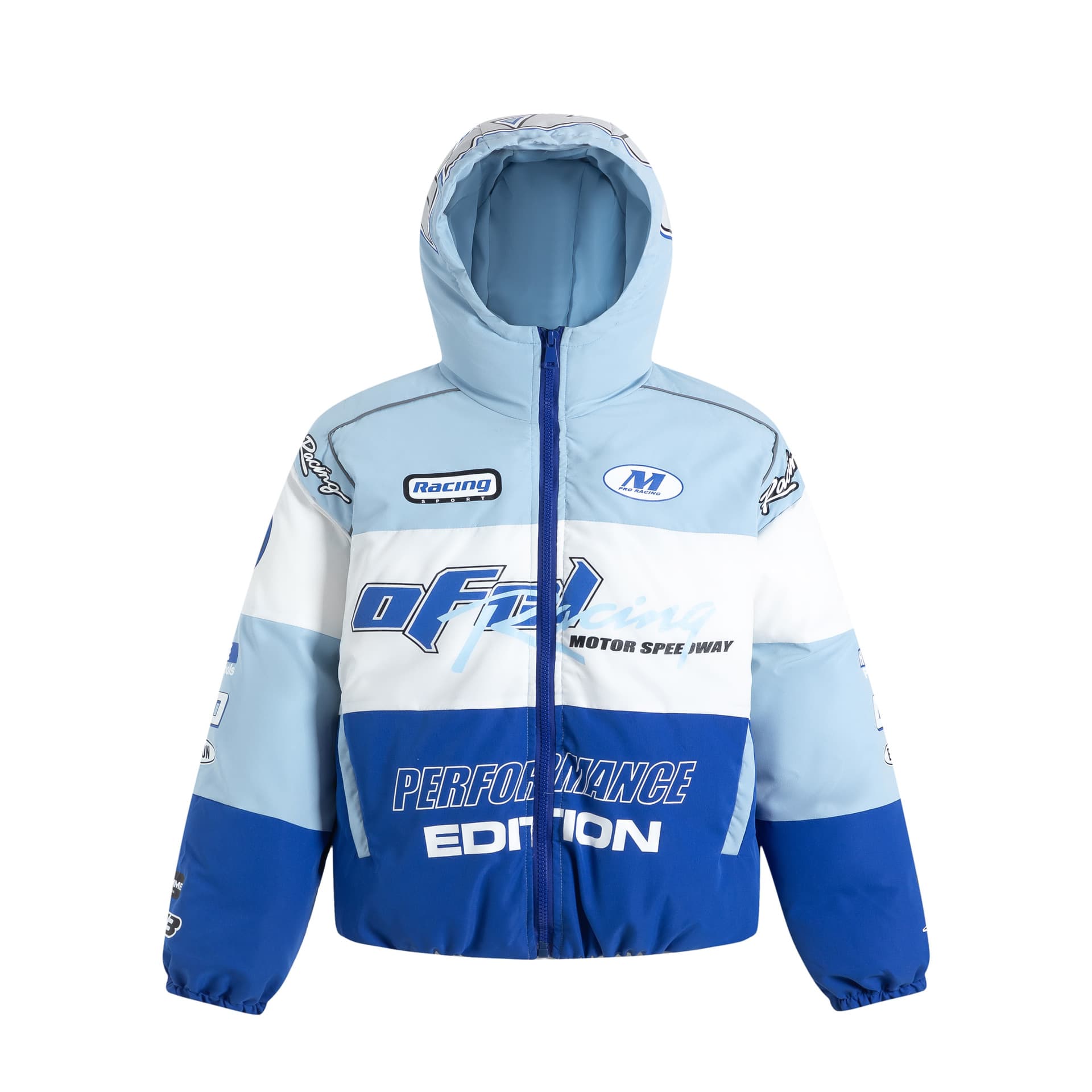 Men's Clothing Club American motorcycle racing suit jacket autumn and winter 2023 new quilted thickened hooded jacket cotton coat