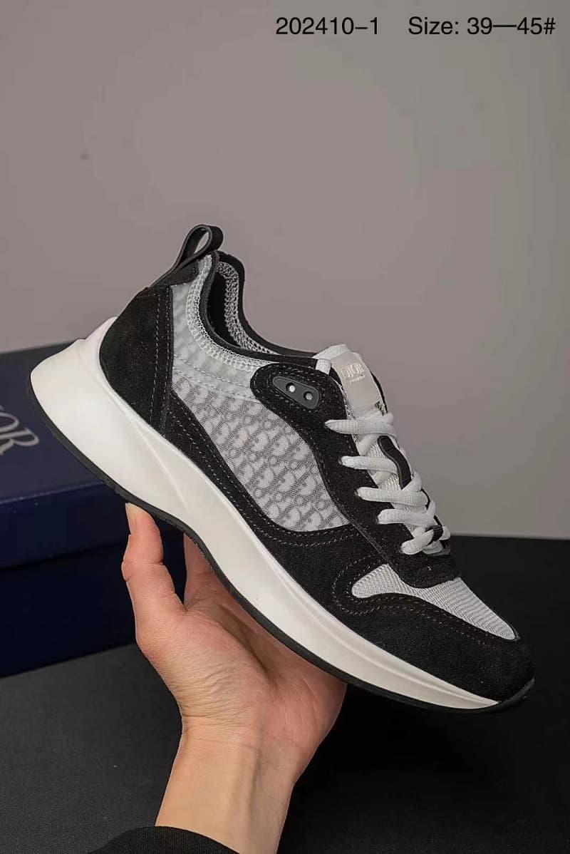 Chaussures de sport décontractées pour hommes B25, logo lettre, basses, à lacets, semelle épaisse, hauteur contrastée, chaussures de course, poi