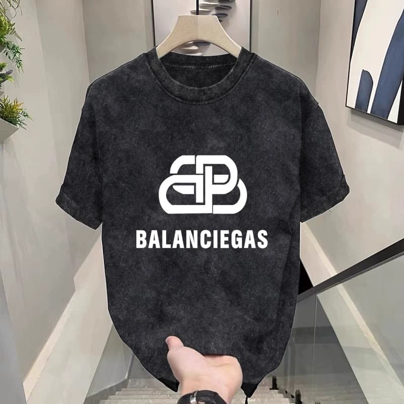 T-shirt à manches courtes délavé et vieilli pour homme, nouvelle tendance ample, été 2024