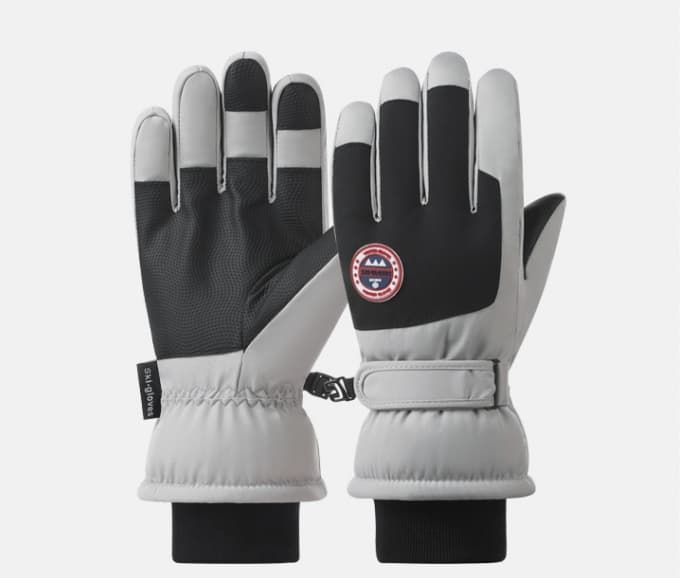 Men's winter outdoor warm skiing, sports cycling gloves
