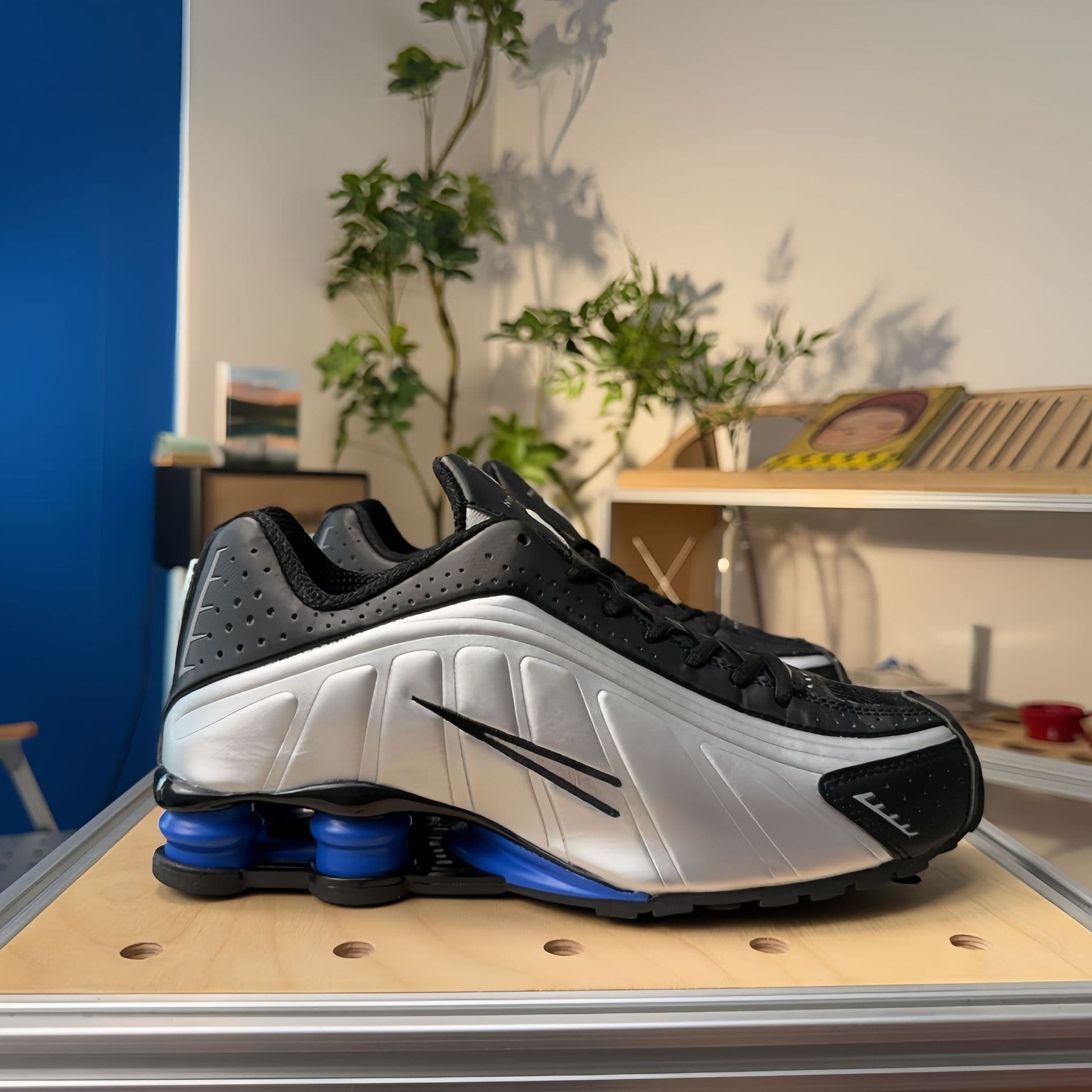 Chaussures de course unisexes SHOX R4 Neymar Collaboration, pointures 36 à 45, pour hommes et femmes, avec coussin d'air coloré.