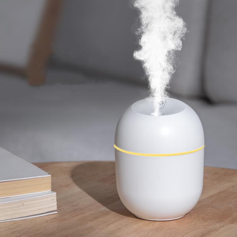 220ML USB mini humidifier, small Easter egg, heavy fog, household bedroom desktop, car mounted small water replenishment air conditioner humidifier