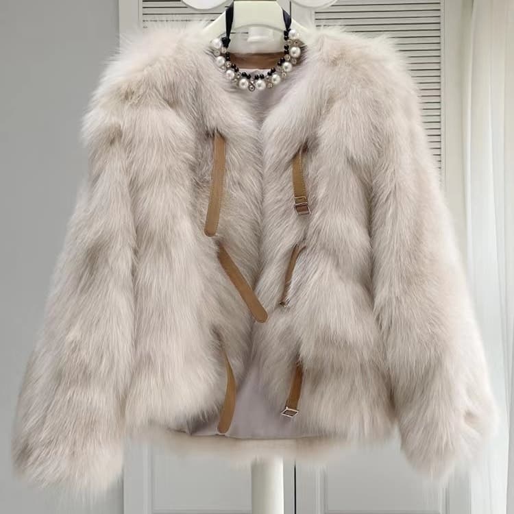 Women's Clothing fur coat for women 2024 autumn and winter new fur short style with cotton warm style tops
