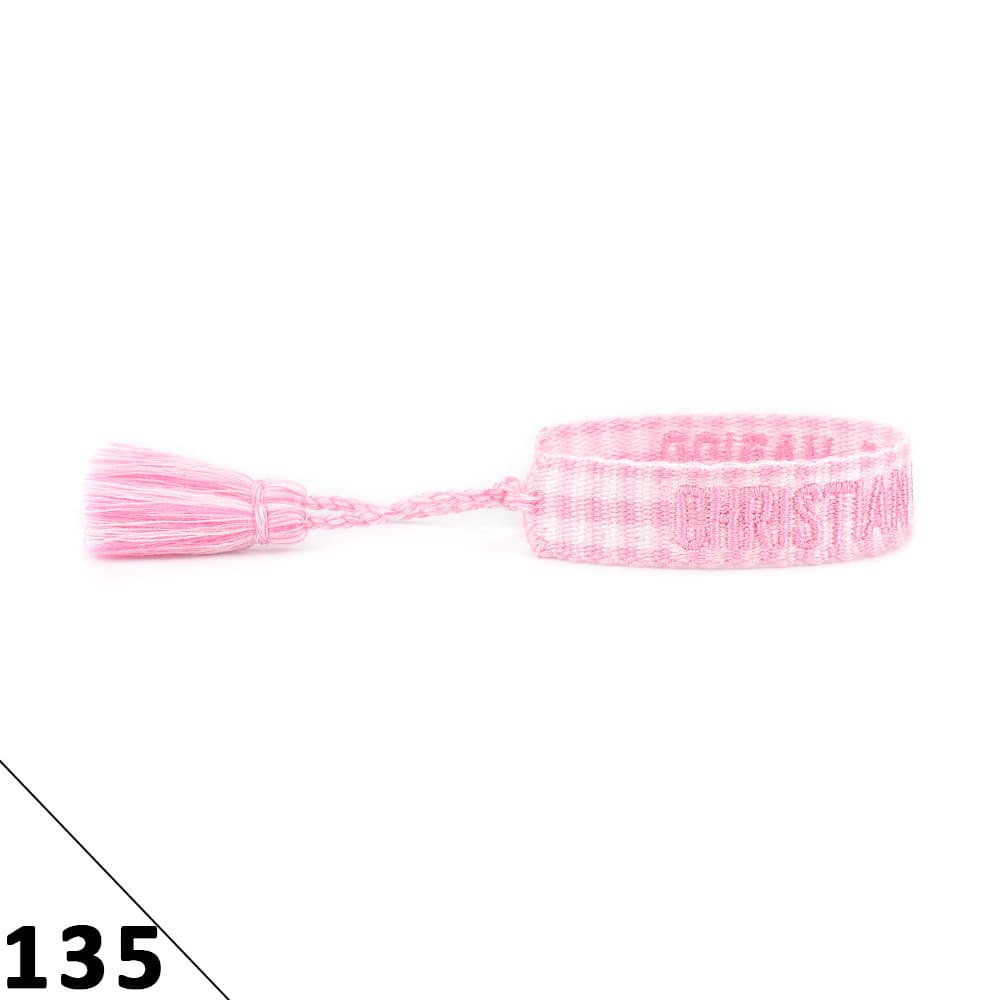 Bracelet unisexe tendance avec lettres tressées