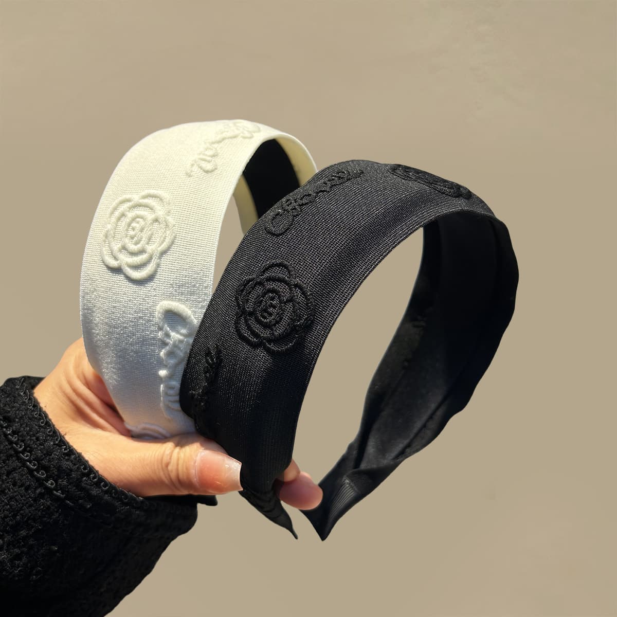 Headband Camellia Face Wash Hairband Outdoor Multifunctional Hair Accessories High-end Atmosphere And High-grade