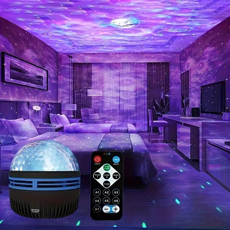 100% Authentic Product LED Starry Sky Northern Light Projector A Variety Of Styles Projection Lamp With Remote Control Auto Rotate For Home