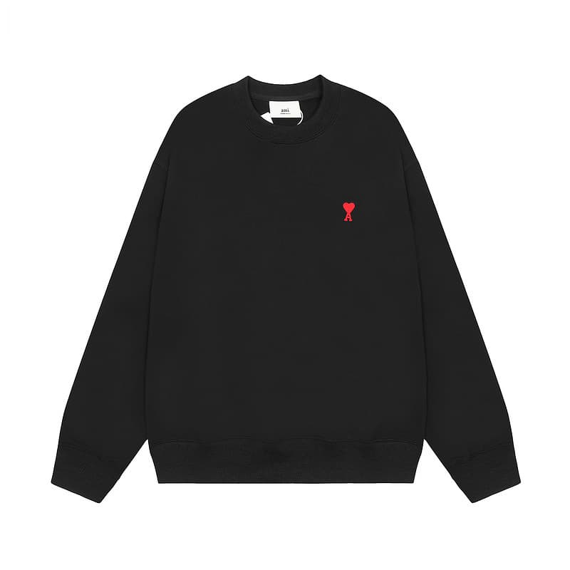Sweat-shirt brodé à manches longues pour couple, automne-hiver, coupe ample, décontracté, sport, en coton.