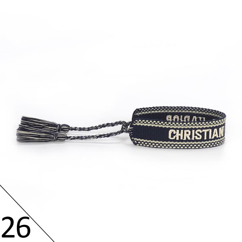 Bracelet unisexe tendance avec lettres tressées