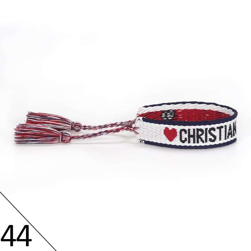Bracelet unisexe tendance avec lettres tressées