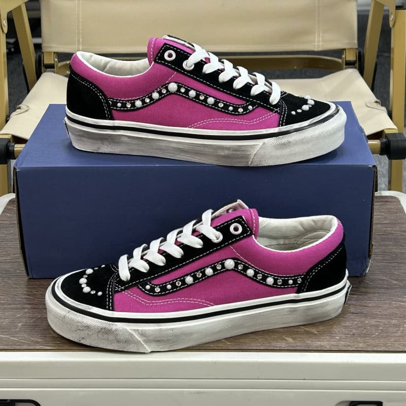 Baskets Old Skool OTW en stock, style rétro, en toile, polyvalentes, pour hommes et femmes, style skate, couleur perle, été
