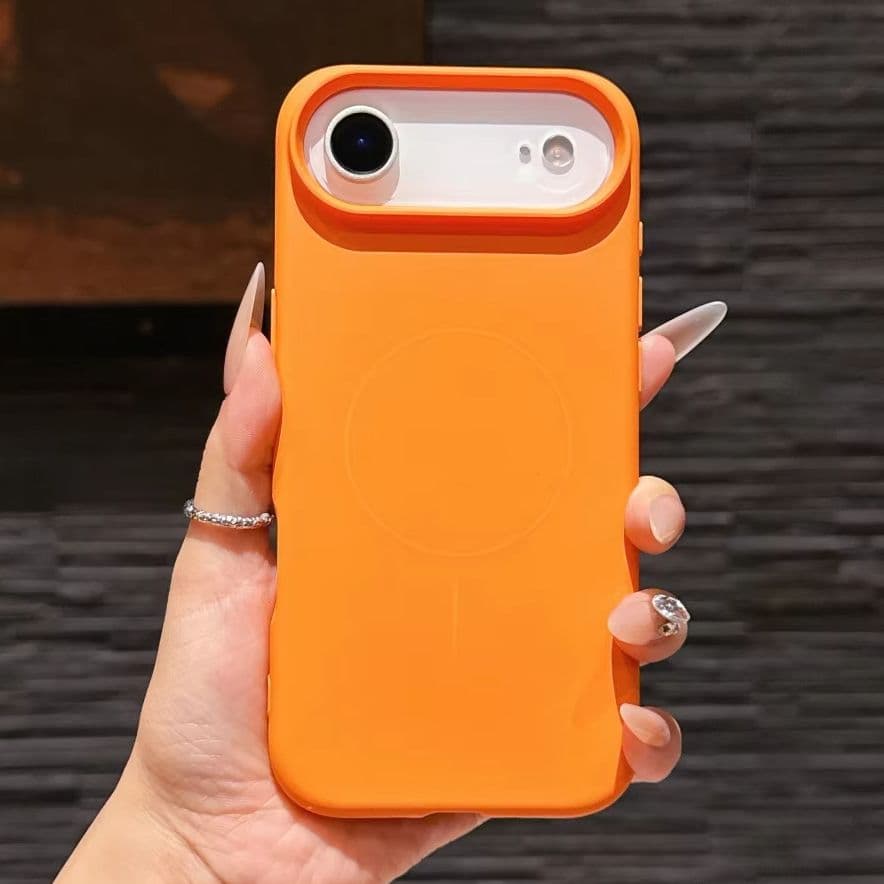 Official Liquid Silicone Magnetic Case For Iphone Air 17 Pro Max Wireless Charging For Internal Flocking Soft