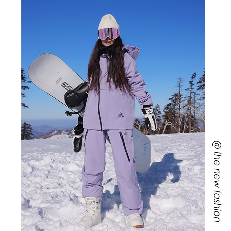 ​​Unisex Dopamine Ski Suit Set – Waterproof Snowboarding Jacket & Pants With Fleece Lining For All-Mountain Performance​​