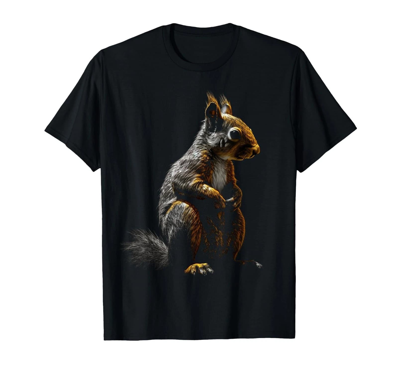 Squirrel Wild Animals Forest Art Animal Squirrel T-Shirt Mens Womens Tees Top