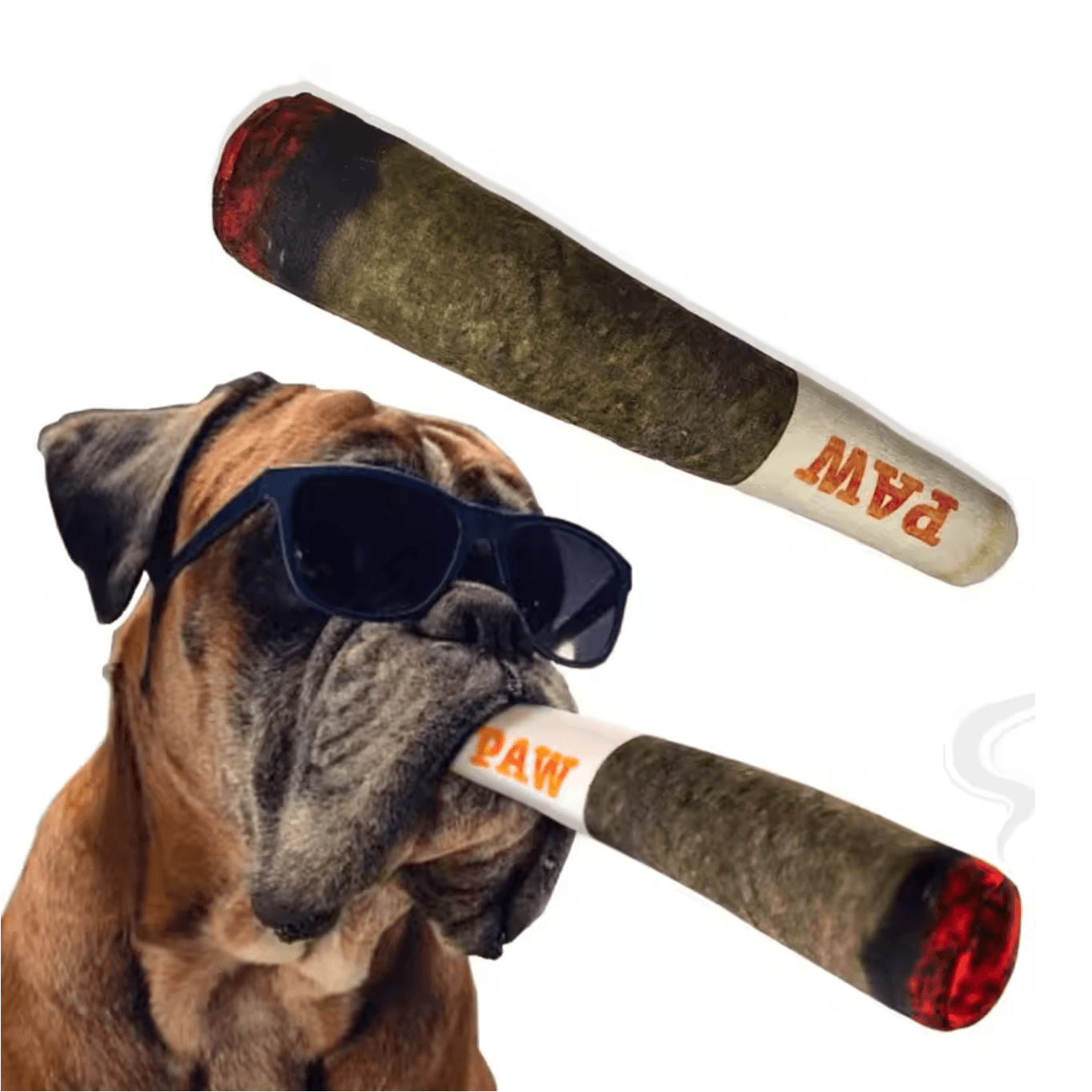 Funny Interactive Dog Toys - Cigar Design Plush Squeaky Pet Toys Grinding Teeth Creative Chew Toy For Small Medium Dog