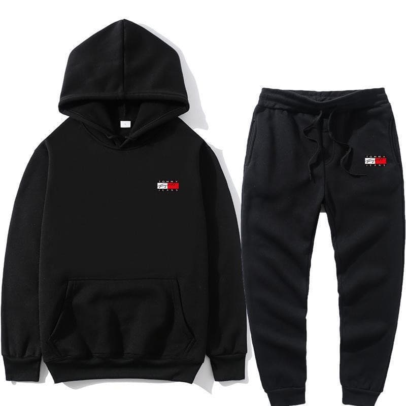 Ensemble 2 pièces de pull à capuche pour hommes, costume de sport décontracté imprimé, souhait transfrontalier européen et américain d'automne