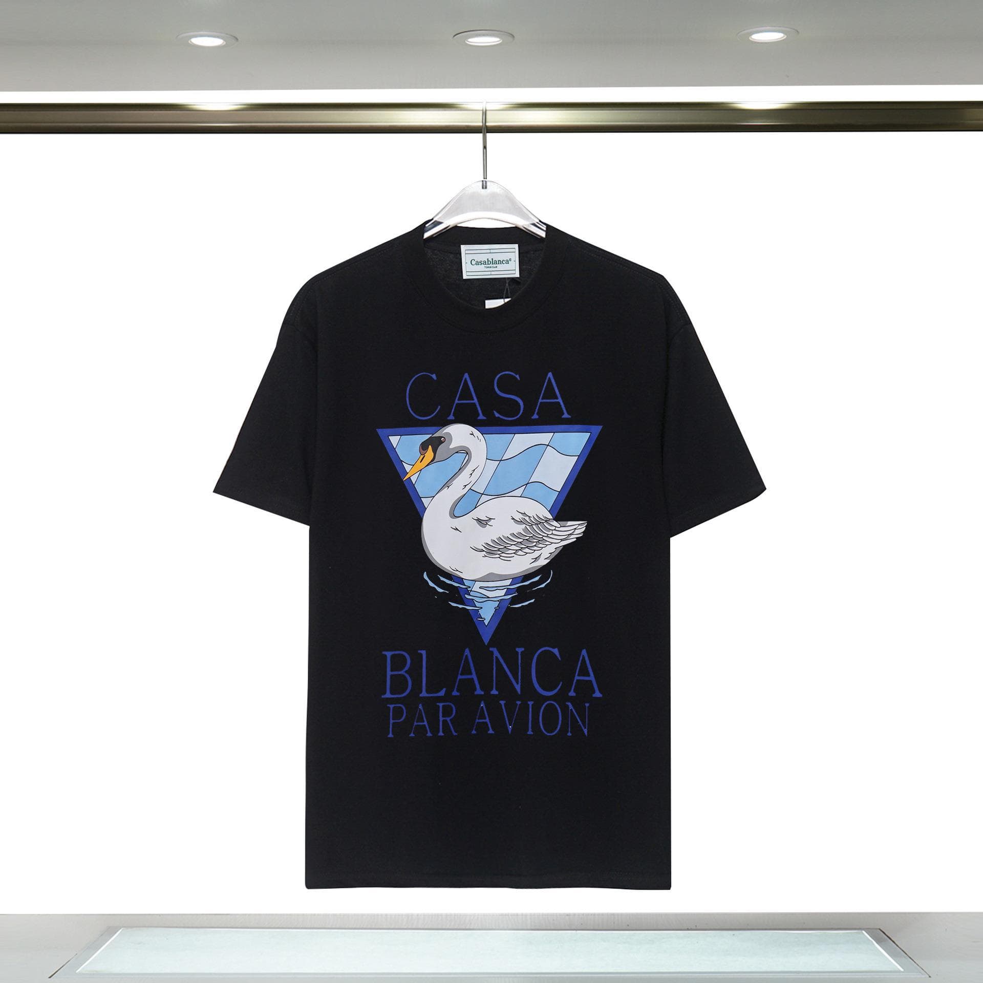 Vêtements pour hommes 24 nouveaux styles Illusion Gate Letter Printing T-shirt à manches courtes à col rond personnalisé