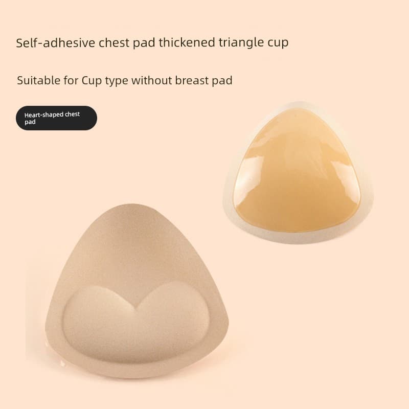 Triangle Self-Adhesive Sponge Swimsuit Insert Chest Pad