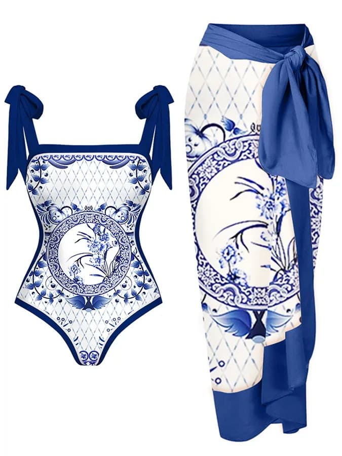 Women's Clothing Swimwear Conservative One Piece Bikini Swimsuit Set Women Wholesale Mesh Cover up