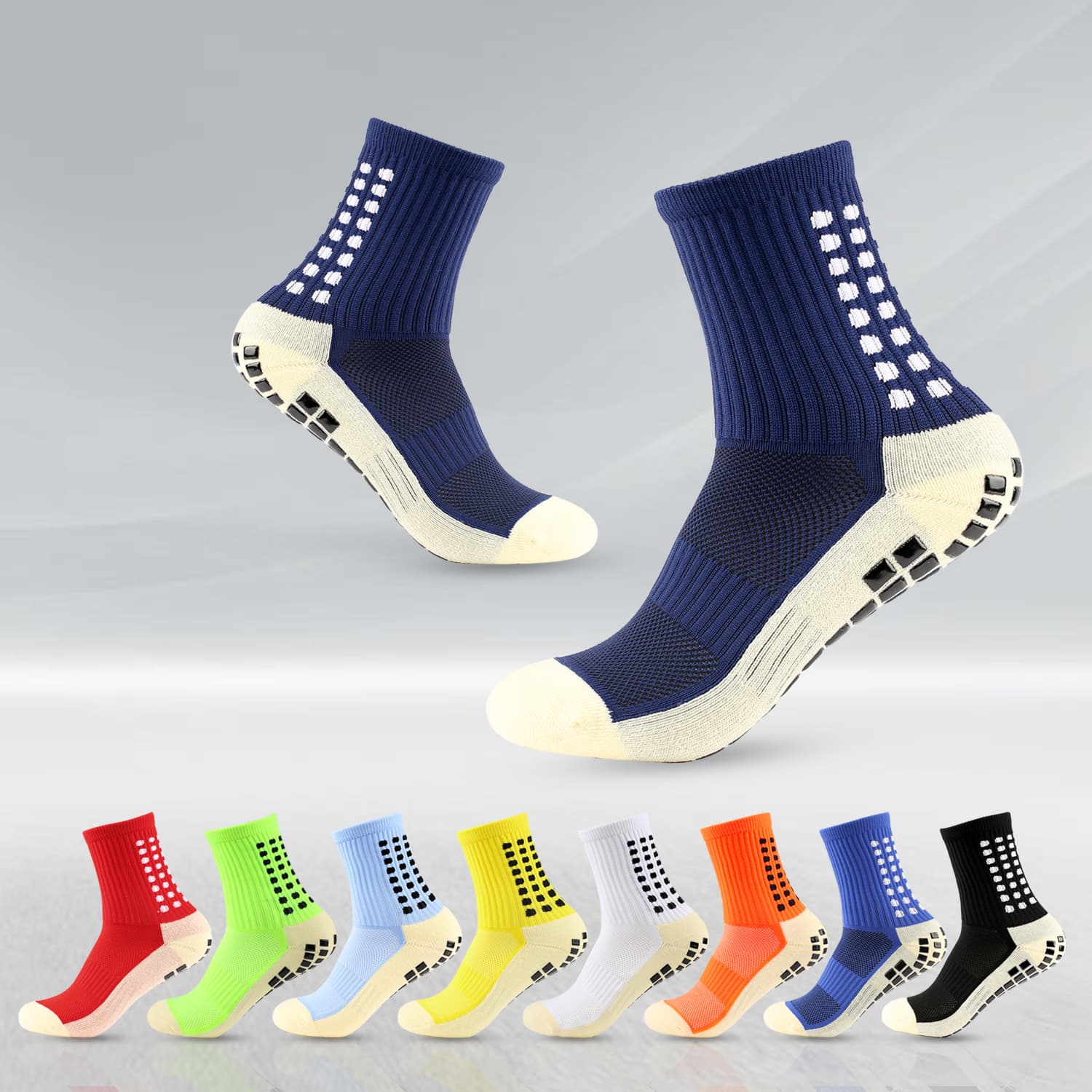 Socks Popular Dotted Football Socks Men's Non-slip Towel Bottom Sports Socks Mid-tube Socks Manufacturer Wholesale