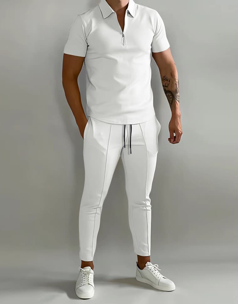 European And American Summer Men's Fashion Youth Leisure Sports Set
