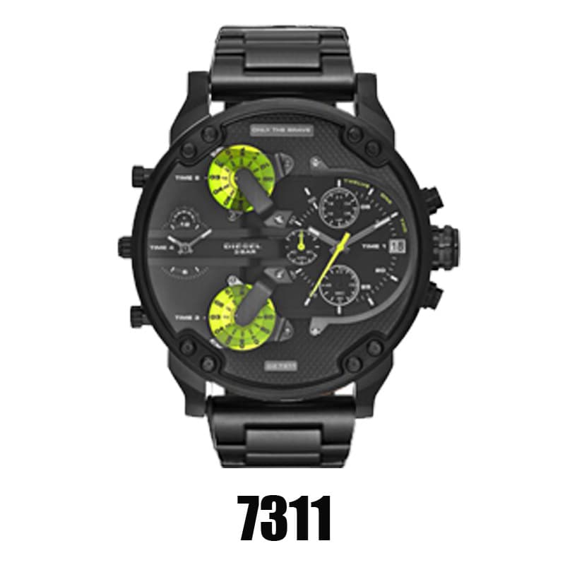 Hot Selling Fashion and Personalized Large Dial in Europe and America, Casual Alloy Steel Band Quartz Watch Selection