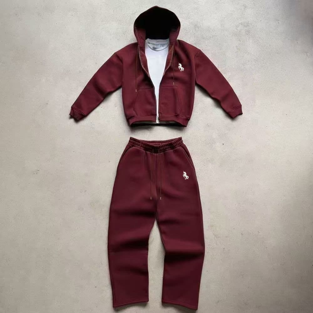 Ensemble deux pièces pour homme, style Y2K, pantalon large, sweat-shirt à capuche, coupe ample et tendance, brodé, idéal pour le printemps et l'a