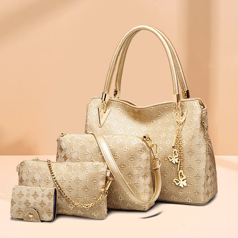 Handbag Woman New Arrival High-quality Fashion Shoulder Bag Large-capacity Portable Four-piece Mother-in-law Bag