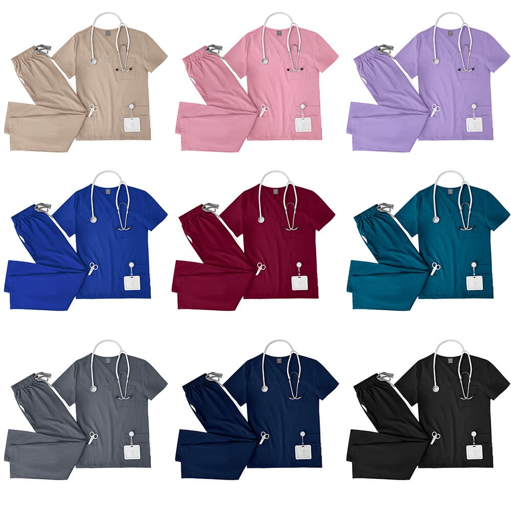 Nurse Uniform V Neck Suit Casual Thin Double Layer Pocket Quick Drying Doctor Hand Washing Clothes Hand Washing Clothes