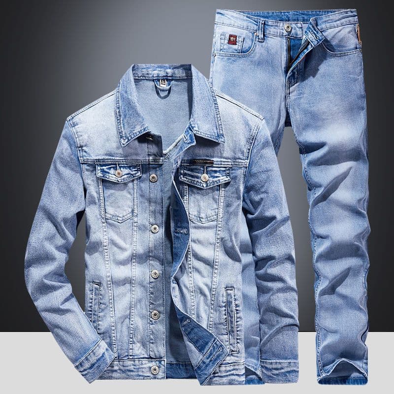 Men's Clothing Trendy Loose Large Size Two Piece Student Versatile Outerwear Casual Jacket