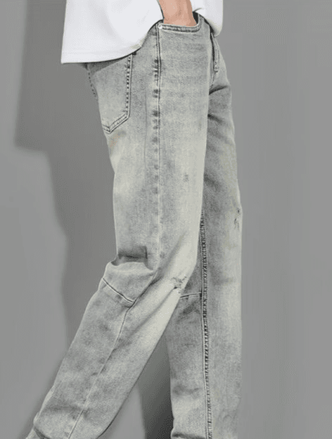 Men's Clothing Manufacturers Wholesale Autumn And Winter New Style Brand Straight Jeans High Street Loose Straight Retro Versatile Jeans