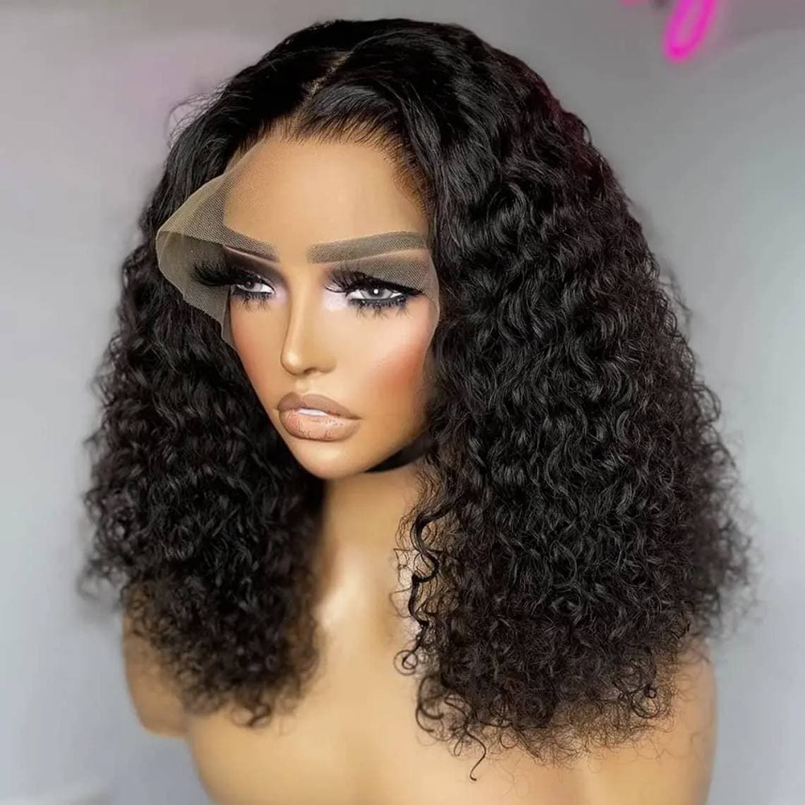 Short Curly Bob Wig Wet And Wavy Water Wave Bob Wig Lace Front Human Hair Wigs For Women 13x4 Frontal Wig