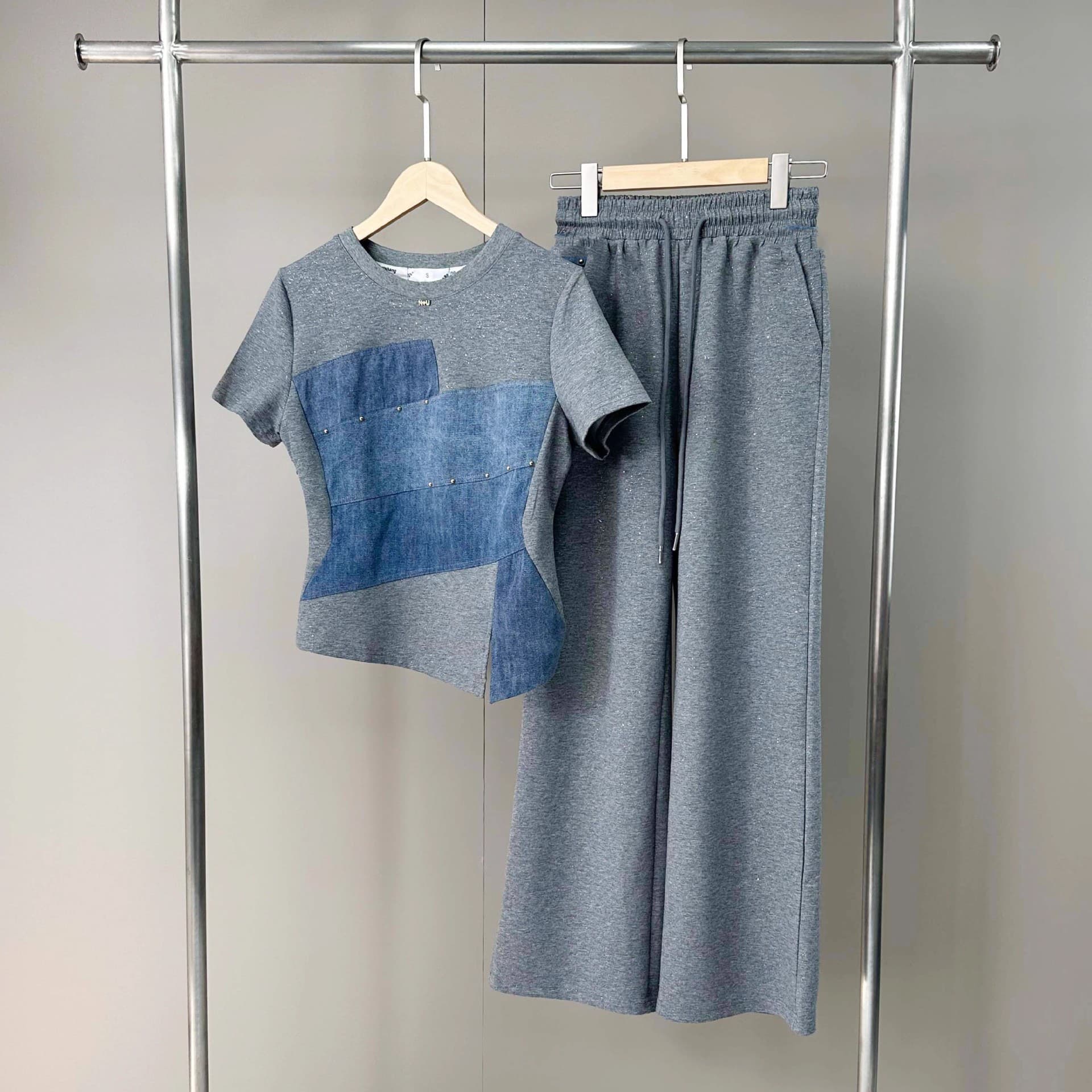 Women's Clothing Casual Sports Suit Wear Beautiful T Shirt Wide Leg Pants Niche Two Piece Suit
