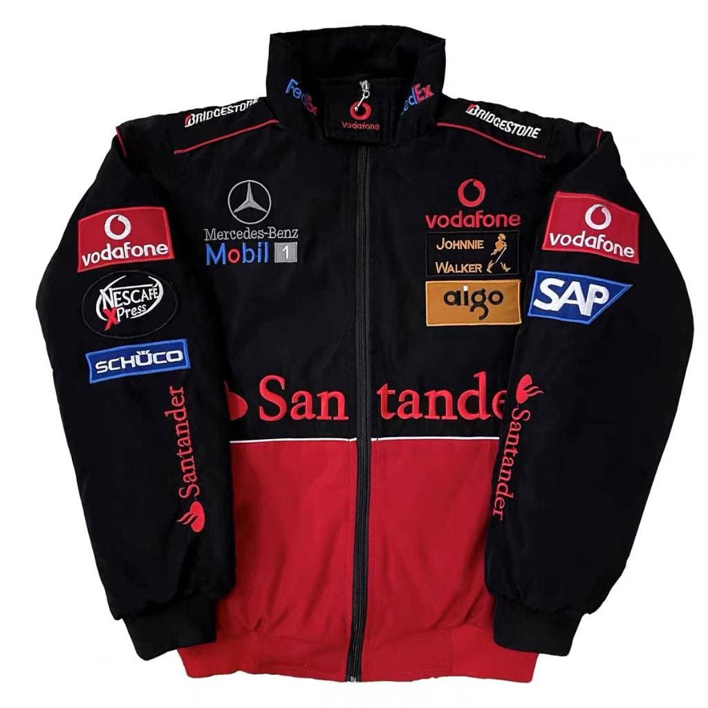 Combinaison de course brodée F1, combinaison de course, combinaison de cyclisme, combinaison de moto, veste décontractée brodée à manches longue