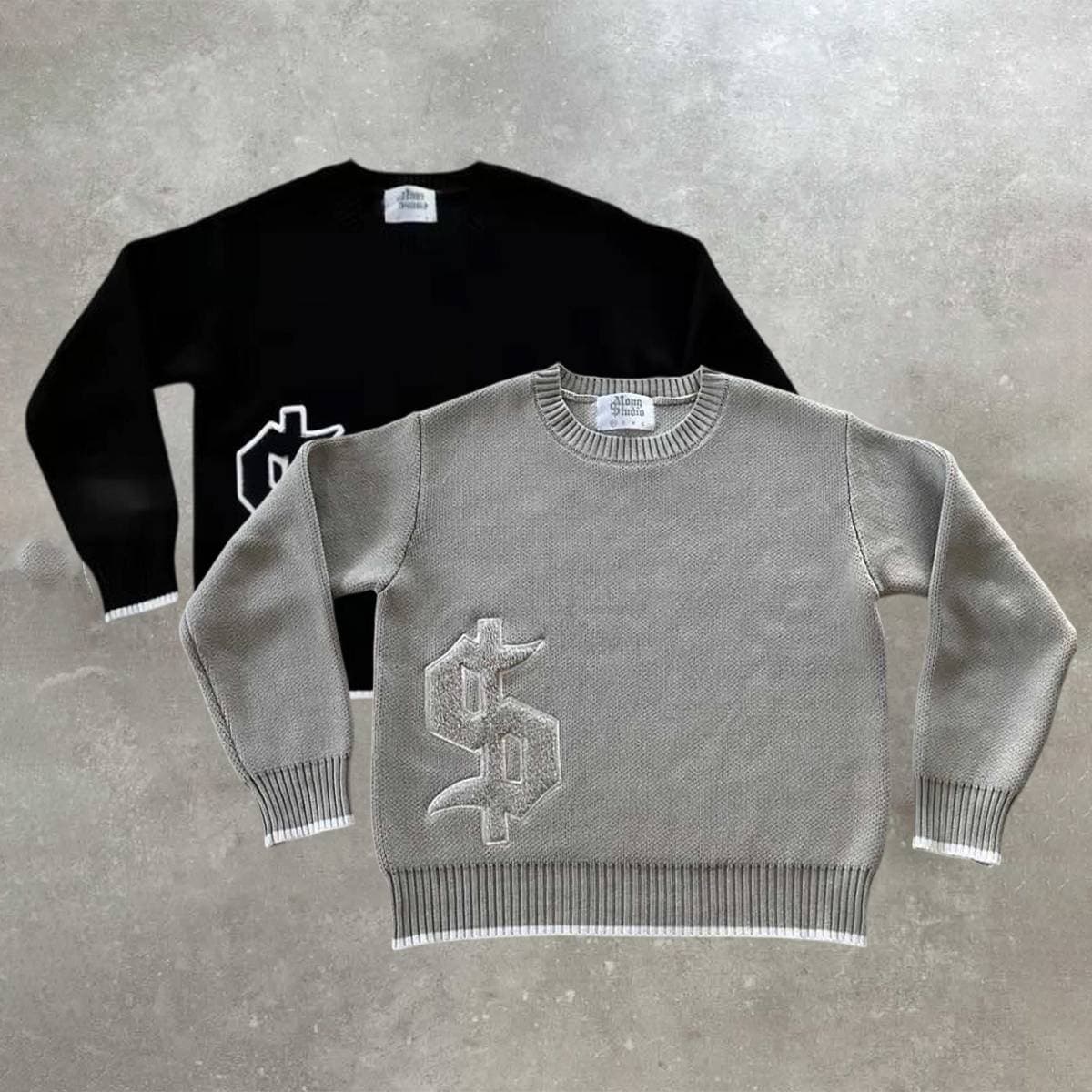 Street Style Influencer's Casual Loose Long-sleeved Pullover Round Neck Sweater For Autumn And Winter.