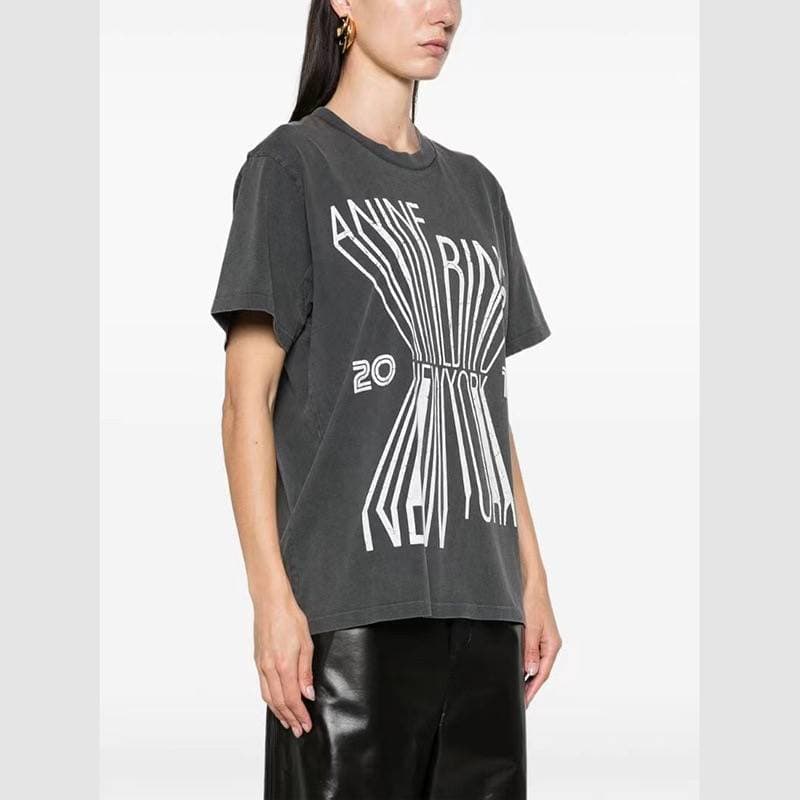 24ss AB Anine Bing Designer Streetwear Sweatshirt Letters Printed Women Girls Outdoor T-shirts