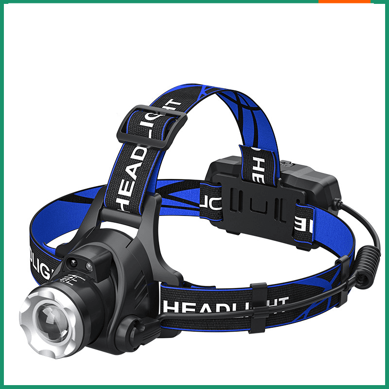 T6 telescopic zoom USB charging outdoor long life fishing camping head mounted LED strong light headlamp