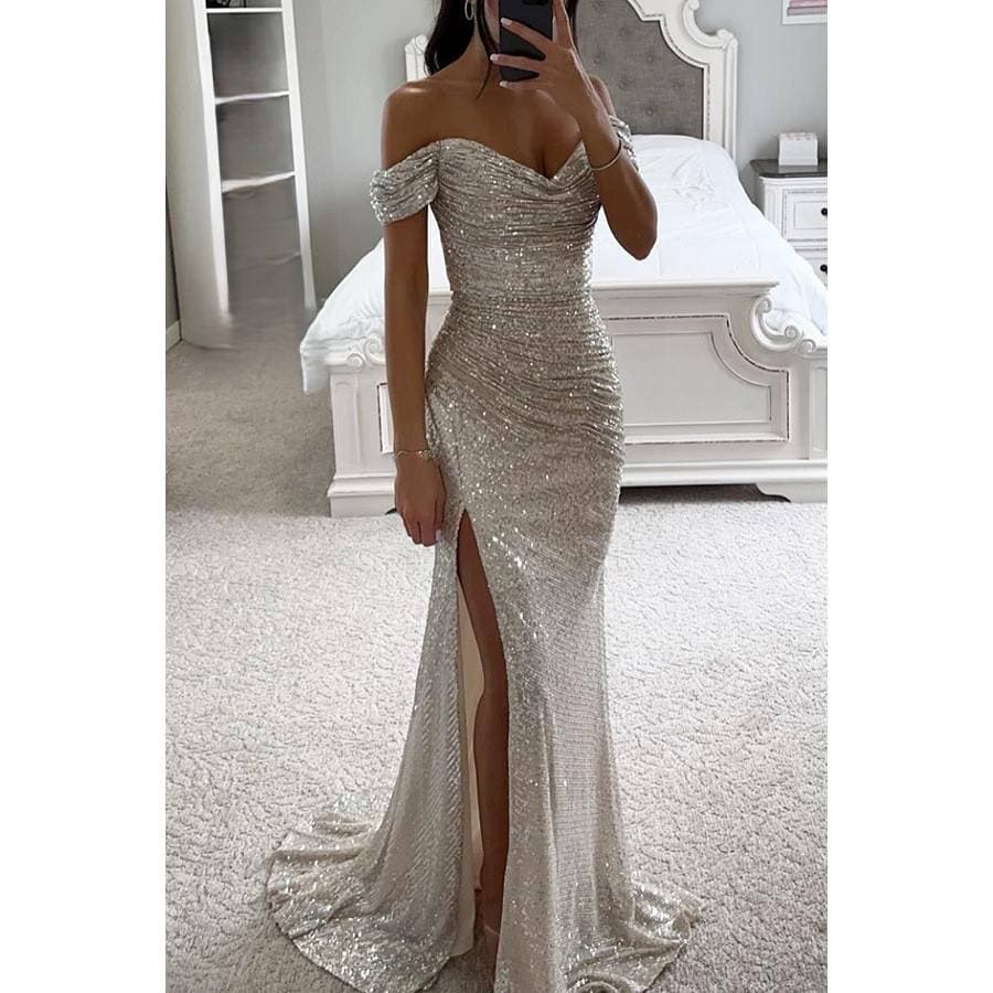 Vêtements pour femmes en polyester sexy à fines bretelles et paillettes