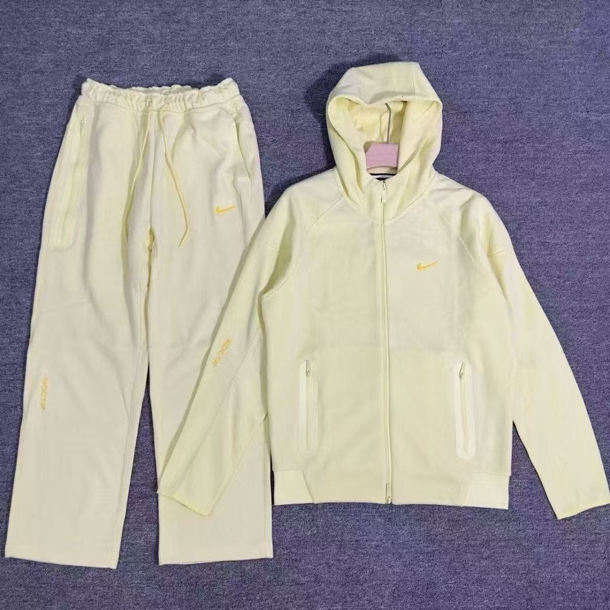 Ensemble veste et pantalon de survêtement HotSpring Automne Décontracté Sport Laminé Technologie TECH FIEECE avec fermeture éclair