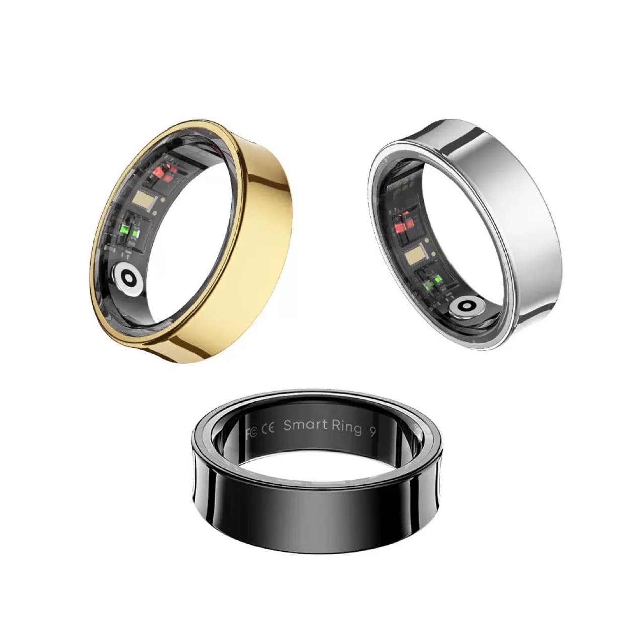 New R09 Smart Ring Heart Rate Oxygen Blood Pressure Sleep Touch Control Multiple Sports Modes Temperature Measurement