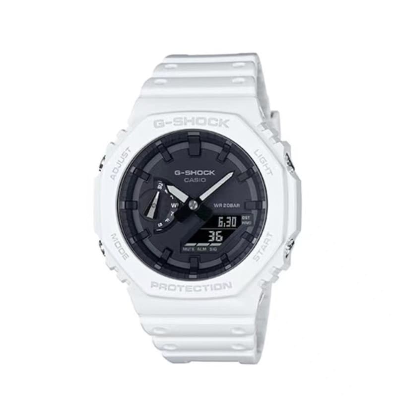 Montres de luxe pour femmes, dégradé de couleurs arc-en-ciel, transparentes, sport, multifonctions, pointeur lumineux, haut de gamme, GA-2100SRS-7A