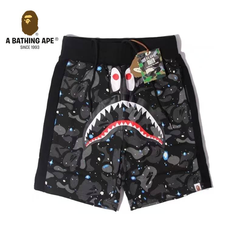 Short BATHONG APE Ape Head Shark Short Ape Head Short cinq jambes décontracté, en pur coton