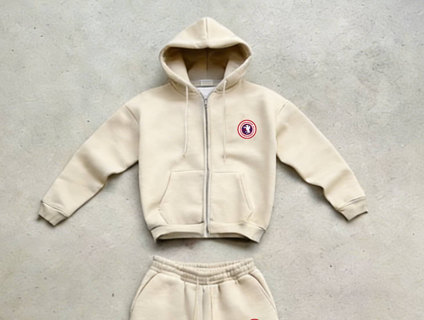 Ensemble sweat à capuche et jogging streetwear homme 2026 - Pull oversize imprimé, tenue décontractée