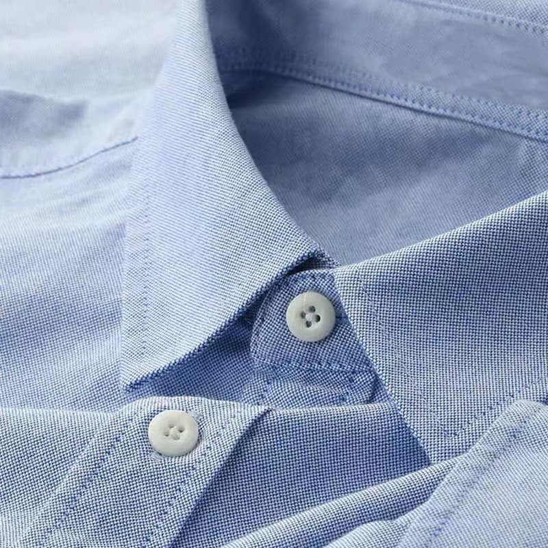 Chemise à manches longues printemps automne nouvelle version coréenne tendance en pur coton pour homme, décontractée et élégante.