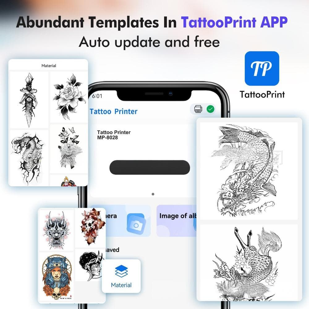 Tattoo Transfer Machine Bluetooth Tattoo Printer